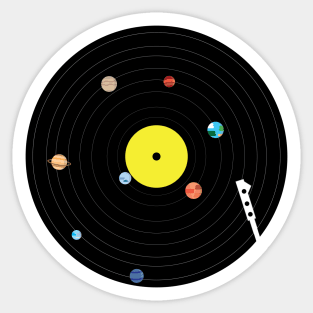 Galaxy Gramophone Sticker